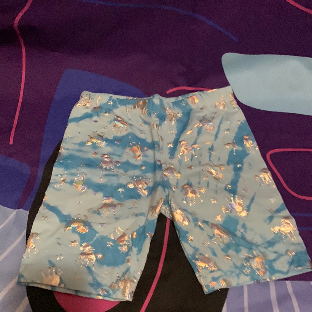 Tye Dye Unicorn Shorts 10/12 size